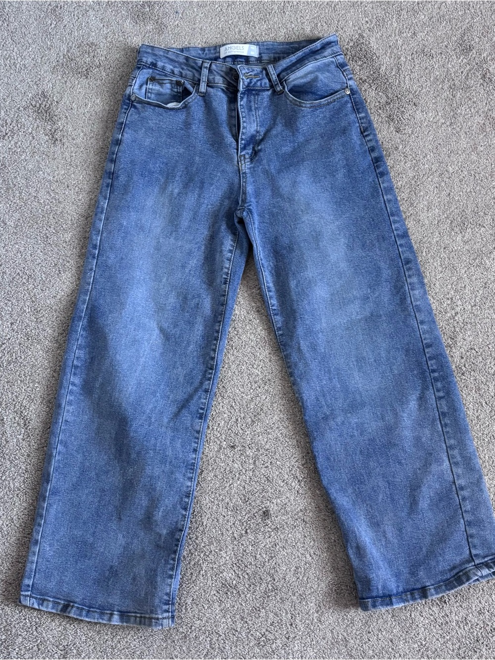 Women’s Petite Blue Straight-Leg Jeans